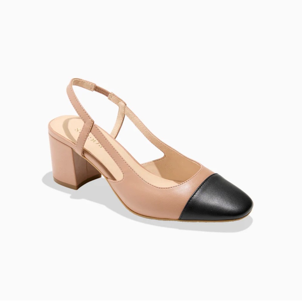 Jack Rogers The Summer Cap Toe Heel Slingback